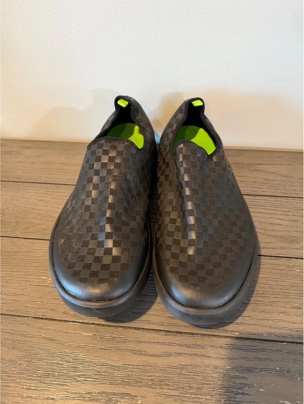 Oofos Black Slip-On Shoes Size 14